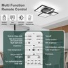HLILCEH Modern Black Led Ceiling Light 3-Square Design 3000K-6500K Dimmable