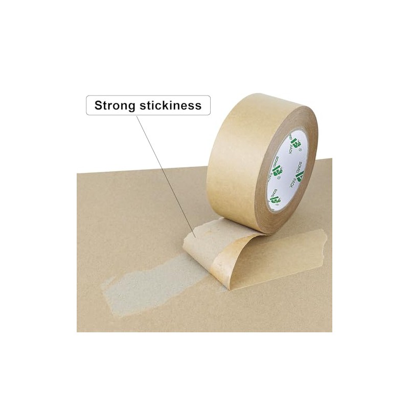 BOMEI PACK 6 Paquete de Cinta de Papel Kraft, Cinta
