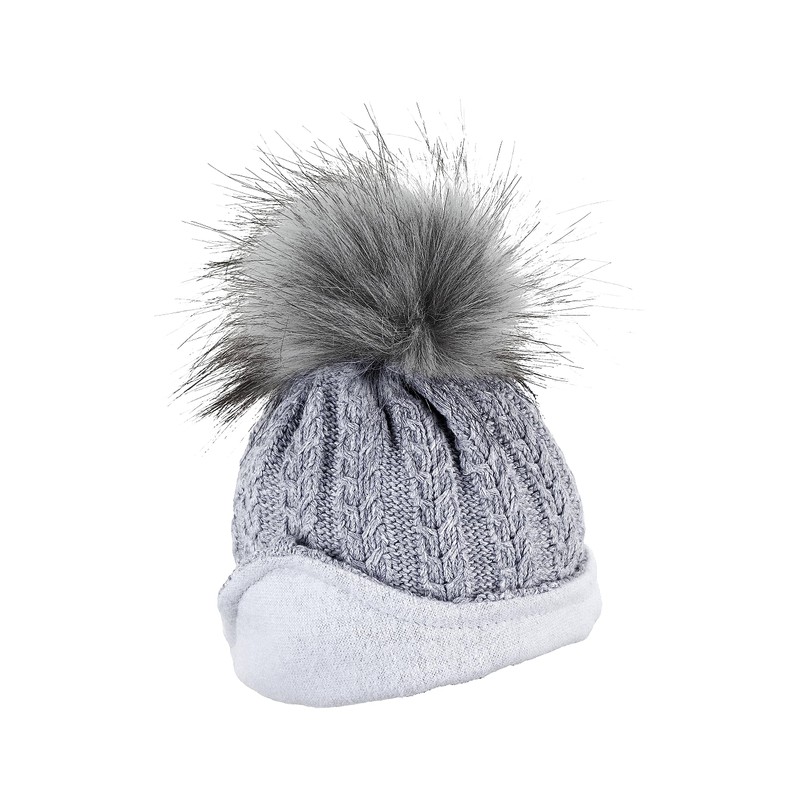 Sterntaler Unisex Baby Knitted Hat, silver mel.