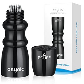 eSynic Popular Snooker 3 in 1 Cue Tip Shaper Snooker Accessories kits Billiard Snooker Pool Cue Tip Shaper Snooker Cue Tips 3 in 1 Tool - -Shaper, Scuffer, Aerator