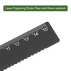 sourcing map 3pcs Straight Ruler 15cm Metric Aluminum Alloy Ruler