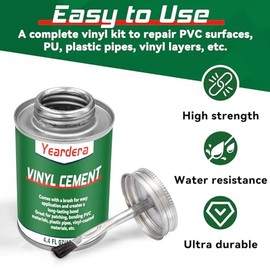 High Strength Vinyl Glue - Waterproof PVC Cement for Repairs