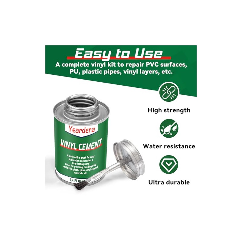 High Strength Vinyl Glue - Waterproof PVC Cement for Repairs