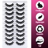 Ahrikiss Russian Strip Lashes Faux Mink Lashes D Curl False