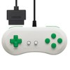 【コロンバスサークル】（SFC互換機/SFC用）16ビットコントローラ＜ホワイトグリーン＞ - スーパーファミコン用周辺機器