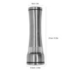 Manual Pepper Mills Stainless Steel Adjustable Pepper Grinder for Kitchen