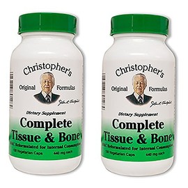 Dr. Christopher's Complete Tissue and Bone Formula 100 VegCap, Pack of 2