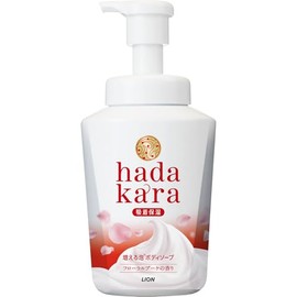 hadakara Body Soap, Foam, Floral Bouquet Scent, Main Unit, 19.7 fl oz (550 ml), Increased Foaming Body Soap