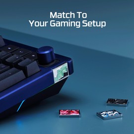 HyperX Badge Pack – Swappable Magnetic Badges, Alloy Rise Compatible, Hard Enamel Material, Keyboard Personalization, 8 Bit