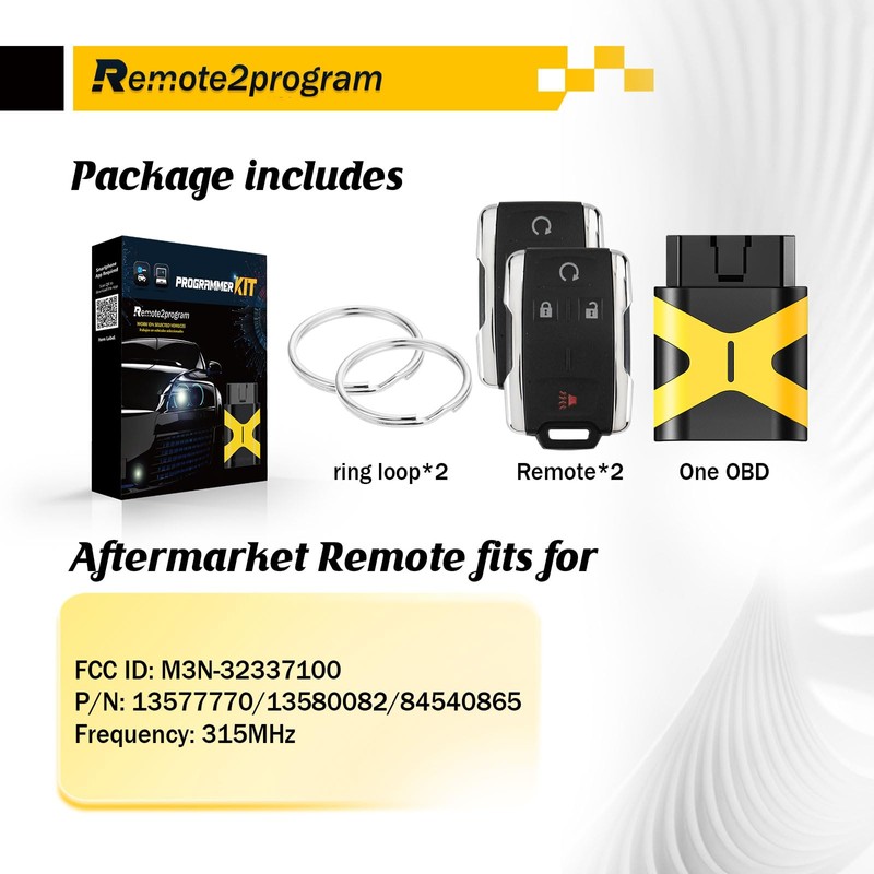 Remote2program Simple and Safe Self Programming Car Key Keyless Entry