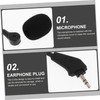 VICASKY 3pcs Wired Headset Microphone Noise Cancellation for Lectures Live