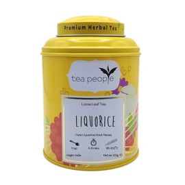 Tea People Liquorice – 125g Tin Caddy (60 cups) – Caffeine Free Herbal Tea – 100% Natural