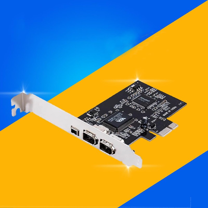 Gorise 2.5Gbps PCI-E PCI Express FireWire 1394a IEEE 1394 Controller
