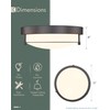 Cargifak 12 inch Flush Mount Ceiling Light, 2-Light Close to