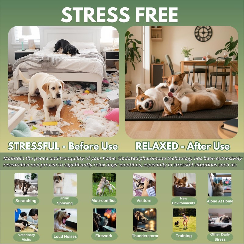 Dog Pheromone Calming Diffuser Kit, Calming Diffuser for Dog (2