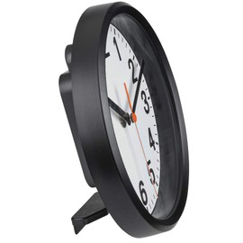 TFA Dostmann Analogue Wall Clock 60.3538.01 Including Radio Clock, for Hanging and Standing, Small and Handy, Ideal for Home, Office or Kitchen, L185 x W60 x H225 mm