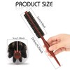 Mini Bristle Beard Brush for Men 2.7 cm Round Brush