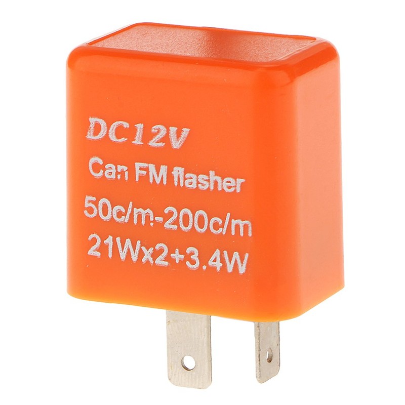 KOZEEY 【ノーブランド 品】フラッシャーリレー 12V 2ピン オートバイ用 LED ターン シグナル ランプ