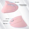 Left Handed Mouse, Ergonomic 2.4GHz Vertical Optical Wireless Mouse with