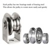 SHINICO Cable Pulley Wheel Heavy Duty, Fixed Pulley Block, Bearing