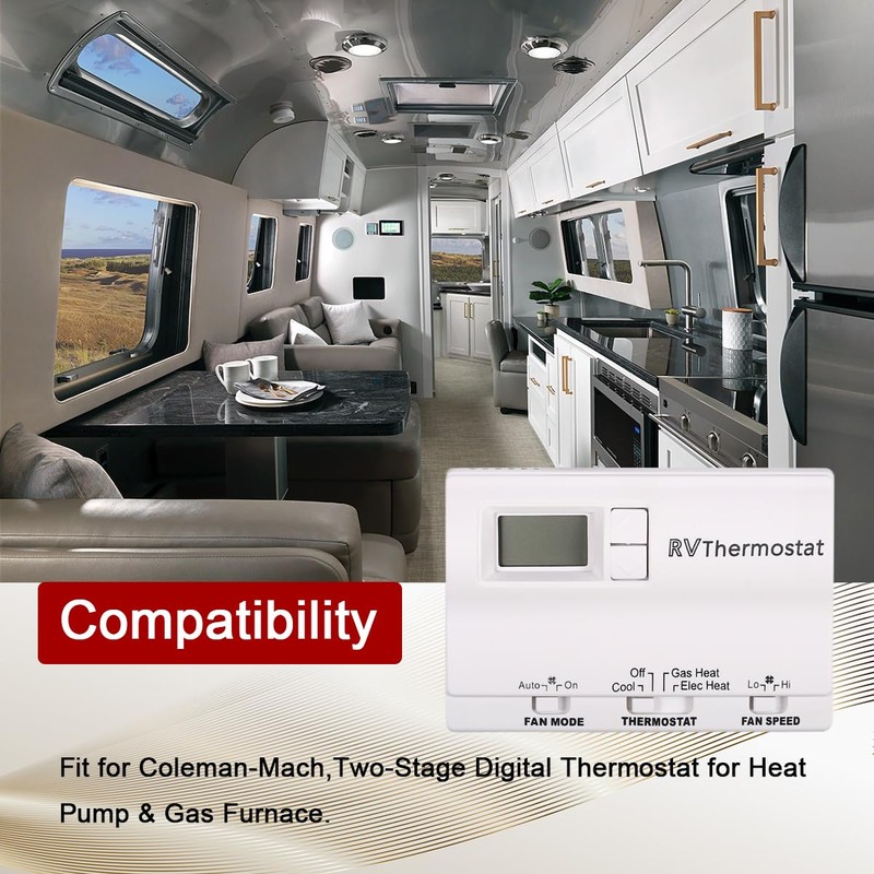 6536A3351 Digital Thermostat Compatible with Coleman-Mach， Two-Stage Digital Thermostat for