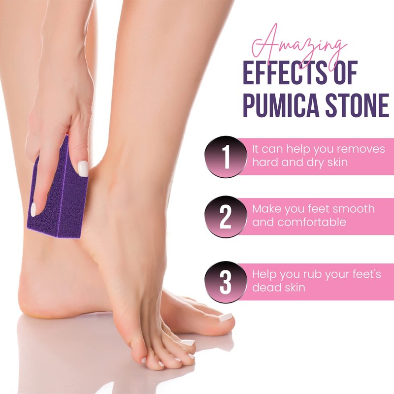 Glamza Foot Pumice Sponge Callus Exfoliate Stone Hard Skin Remove