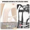 Scothen 3PCS Clear Backpack for Women Girls, Heavy Duty Transparent