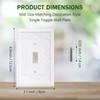2 Pack Light Switch Cover Plate, Toggle Modern Decorative Outlet