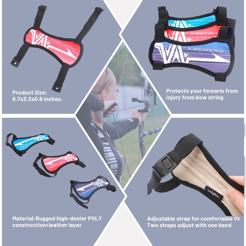Perogen Archery Arm Guards Arm Adjustable Bow Protector for Adults