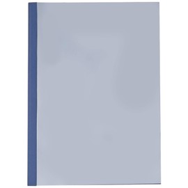 Leitz 177119 Thermal Binding Folders A4 Linen Look 3 mm Spine Width Blue Pack of 25
