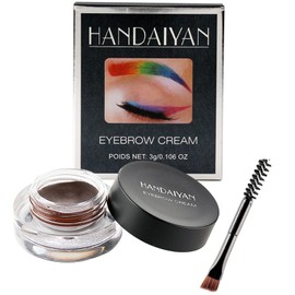 Augenbrauen Pomade, wasserdichtes Augenbrauen-Gel, Augenbrauen-Pomade mit Pinsel, langanhaltend, für dichte und natürlich aussehende Augenbrauen-Braue-2