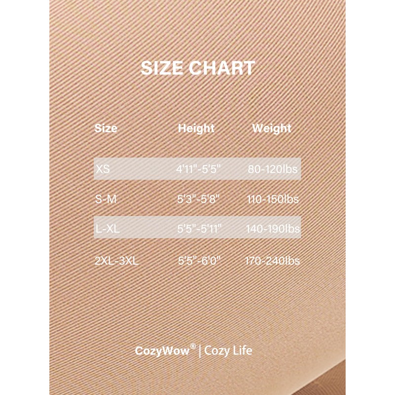 CozyWow Women's 80D Soft Opaque Tights, High Waist Solid Color