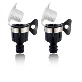 Sylken 2pcs Universal Rubber Tap Connector 16mm Indoor and Outdoor,Universal Tap Adapter For Garden Hose Pipe Connector.