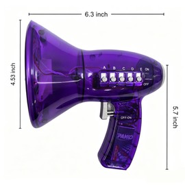 CHANGSHUN Voice Changer Microphone Toy for Kids - 5 Fun Voice Effects & Flashing LED Lights, Great Gift Idea Toys (Purple)
