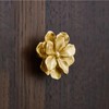 MFYS Solid Brass Flower Knob Handles for Cabinets and Flower