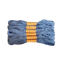 Trucraft - Embroidery Cross Stitch Thread - Colour Safe Floss - 6 Skein Pack - Airforce Blue