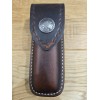 Leather Blades Buck 110 custom leather knife sheath. Tooled. Indian