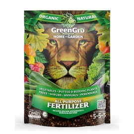 GreenGro Biologicals All Purpose Fertilizer 5-5-5 4 OMRI Listed Organic 4 lbs by GreenGro Biologicals
