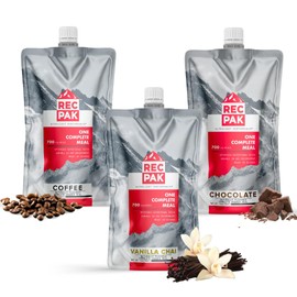 RecPak Performance Ultralight Instant Meals For Your Next Adventure | 700 Cal 42g Protein I Mixed Flavors (3-Pack)
