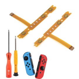 Flat Ribbon Cable of SL/SR Button for NS Switch/Switch OLED NS Joy-Con Controller Replacement SL SR Left Right Flex Cable Compatible with Switch OLED Repair Replacement Parts with Screwdriver (Parts