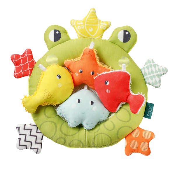 Fehn Bath Animal Frog Bath Net - Baby Bath Toy for Bathtub - Floating Water Toy for Happy Bathing Fun - Bath Toy for Babies and Toddlers from 0+ Months