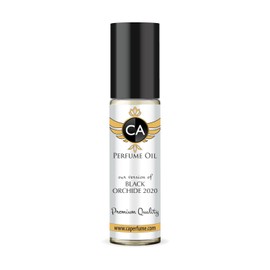 CA Perfume CA Perfume Impression of Tom F Black Orchide 2020 For Women & Men Replica Fragrance Body Oil Dupes Alcohol-Free Sample Travel Size Concentrated Long Lasting Attar Roll-On 0.3 Fl Oz/10ml