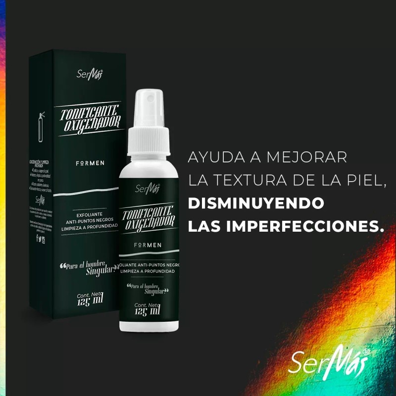 Ser Más Kit 6 Tonificante Oxigenador Ácido Hialurónico Colágeno Men