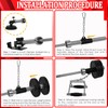 T-bar Row Platform with Chain Full 360°Swivel Eyelet Landmine Attachment