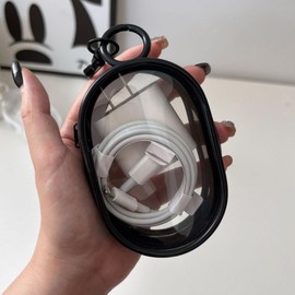 Cable Organizer Bags - Tech Electronic Organizer,Transparent Portable Cord Storage Bag, Water Resistant Cable Organizer Bag for Cord