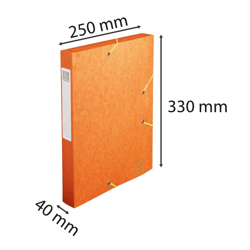 Exacompta 14017H Premium Collection Box with Elastic Band, 40 mm