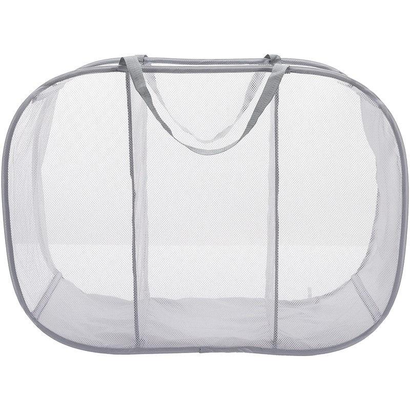 Whitmor 6880-986-PGRAY Pop and Fold Laundry Sorter, Paloma Gray