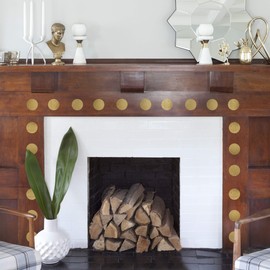 Paper Riot Co. Peel-and-Stick 2.5" Metallic Matte Gold Dot Vinyl Wall Decal Set, 144 ct.