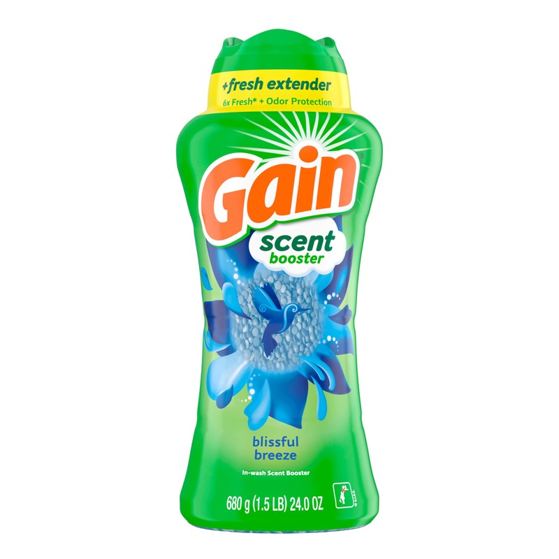 Gain In-Wash Laundry Scent Booster, Blissful Breeze Scent, 24.0 OZ,
