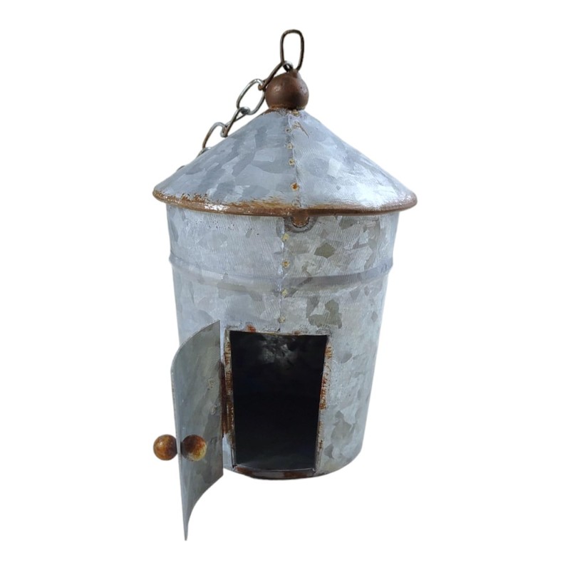 Small Nest Box for Birds Bird House Made of Zinc